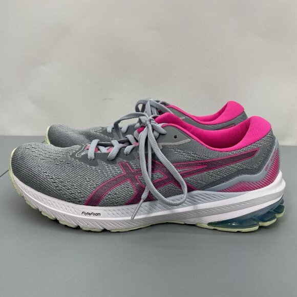 Asics GT 1000 11 Sneakers Shoes Running Athletic Gray Pink Womens 10 Unisex 42 - Picture 6 of 14